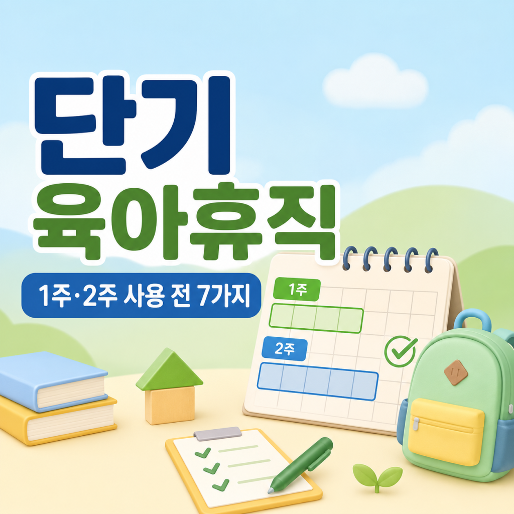 단기 육아휴직|육아휴직 1주일·2주 전 확인할 7가지 단기 육아휴직|육아휴직 1주일·2주 전 확인할 7가지