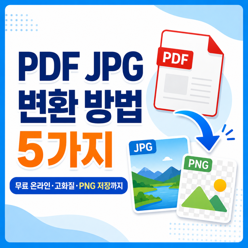 PDF JPG 변환 5가지 방법|무료 온라인·고화질·PNG 저장 PDF JPG 변환 5가지 방법|무료 온라인·고화질·PNG 저장
