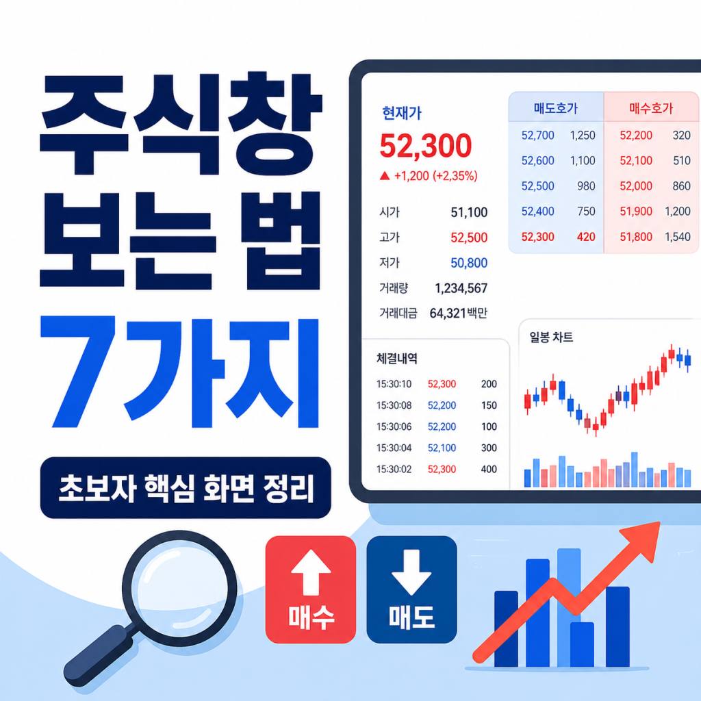 주식창 보는 법 초보자가 확인할 7가지 핵심 항목 주식창 보는 법 초보자가 확인할 7가지 핵심 항목