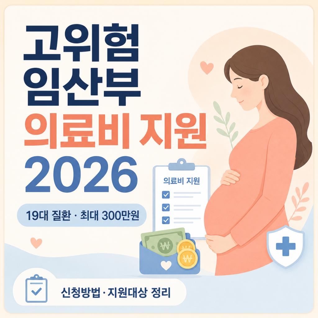 고위험 임산부 의료비 지원 2026|19대 질환·신청방법 고위험 임산부 의료비 지원 2026|19대 질환·신청방법